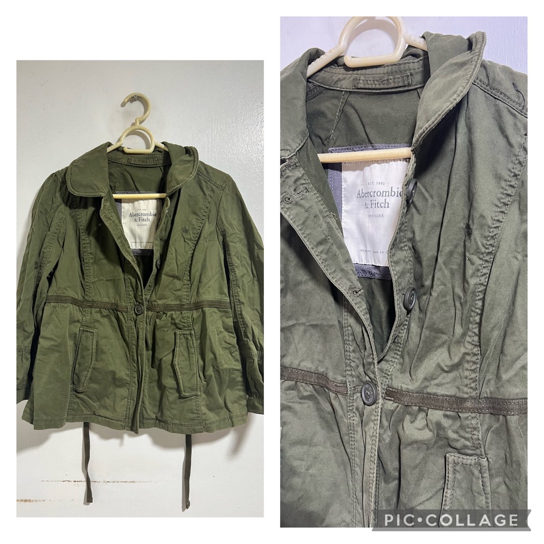 Abercrombie Army Jacket Women s Fashion Coats Jackets and Outerwear on Carousell