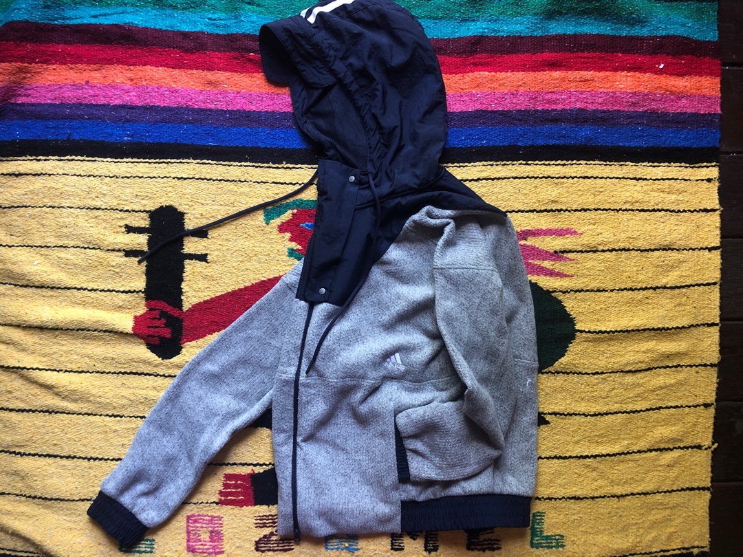 Adidas knit fleece jacket sales
