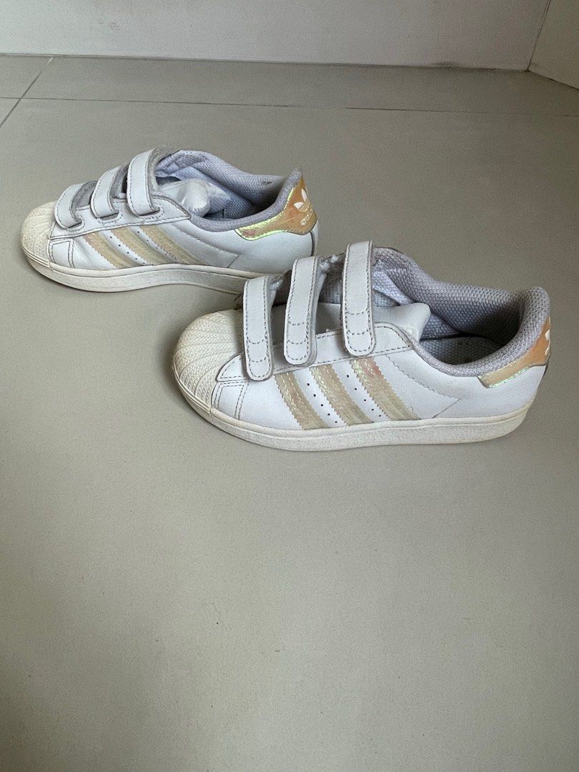 Adidas superstar iridescent junior size 2 clearance