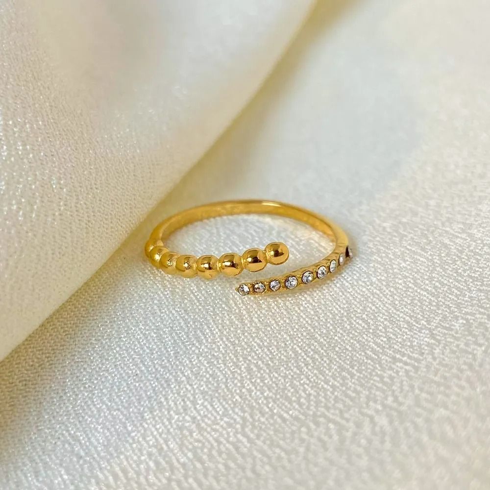 Adjustable Dainty Stainless Steel Rings Gold Women s Fashion