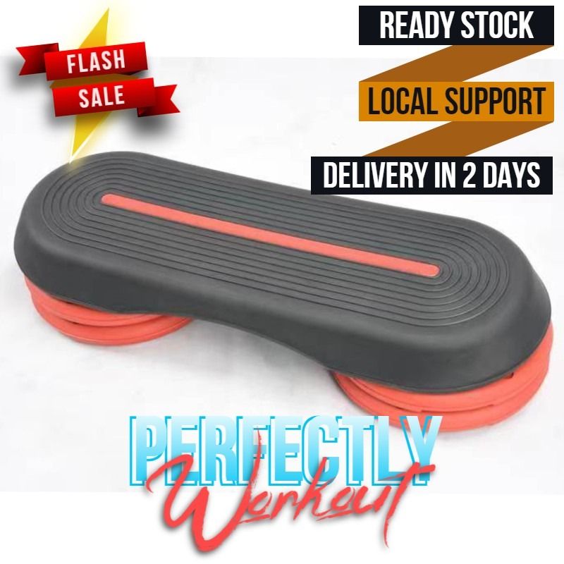 Adjustable Smart Stepping Board Aerobic Stepper HIIT Workout Home GYM Fitness Step Platform