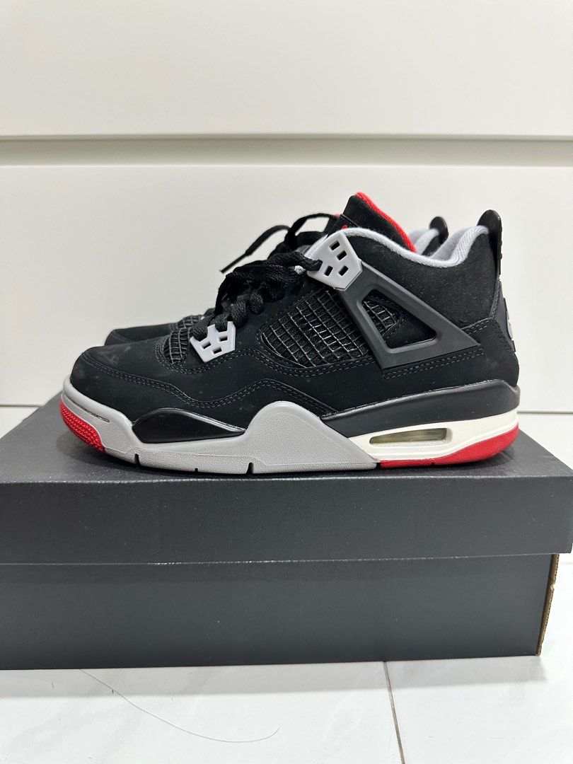 AJ 4 Bred 2019 GS Women s Fashion Footwear Sneakers on Carousell