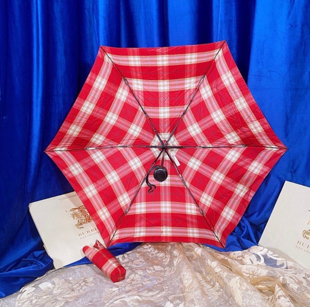 Burberry plaid umbrella new arrivals