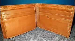 Authentic COLE HAAN GRANDSERIES Leather Slim Bifold men's wallet