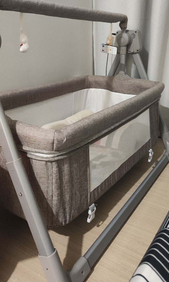 Automatic baby cot baby swing baby cradle Babies Kids Baby Nursery Kids Furniture Cots Cribs on Carousell