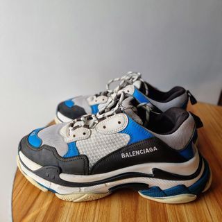 Balenciaga Blue Triple S Sneakers / Shoes / Trainers