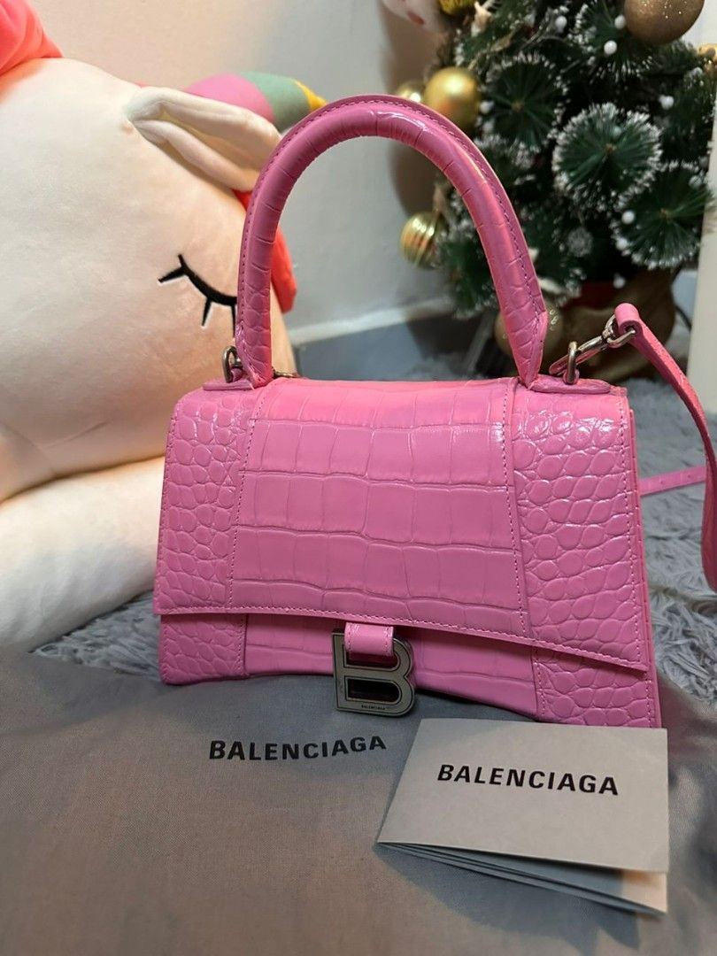 balenciaga hourglass mini pink