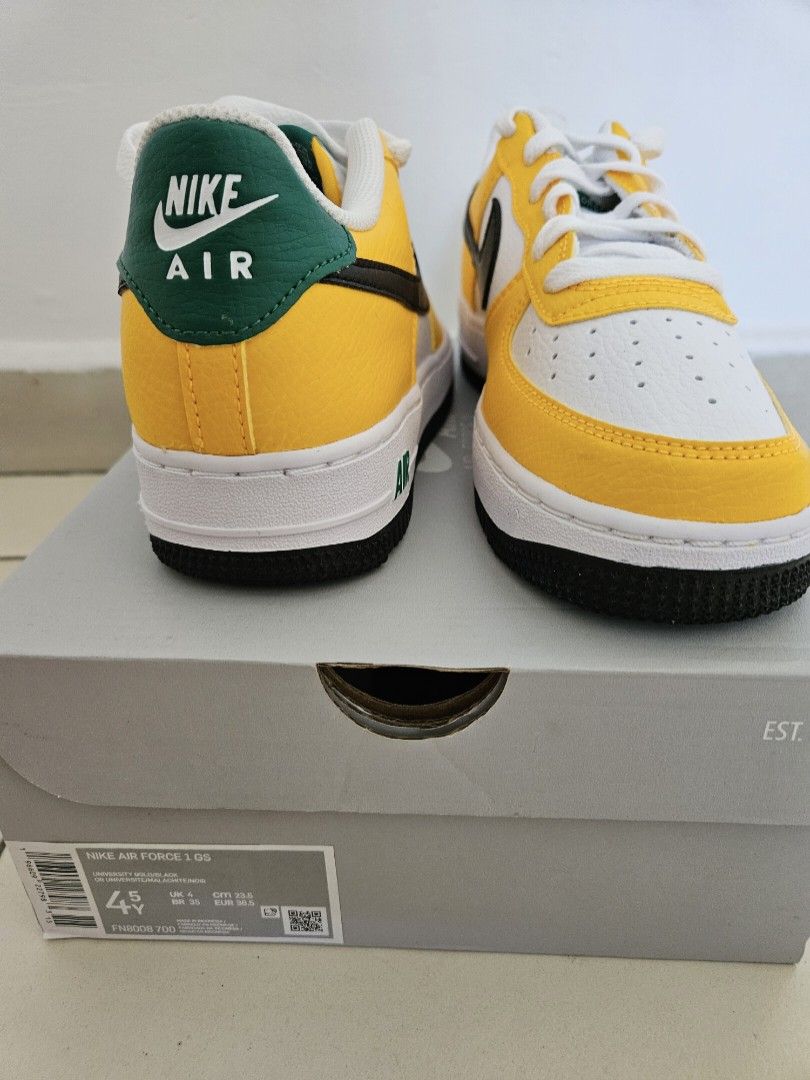 Nike air force university gold top
