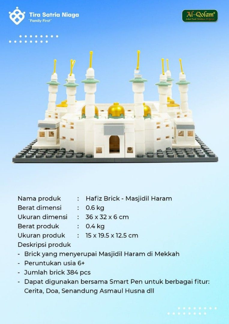 Brick masjid lego masjid. Hafiz brick masjidil haram, Toys