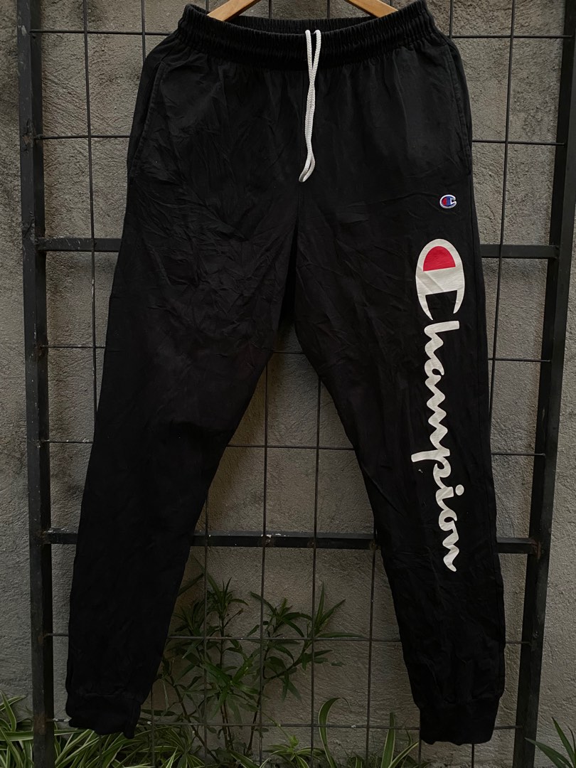 Champion script black joggers top