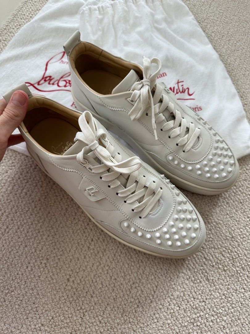 Christian louboutin deals white sneakers