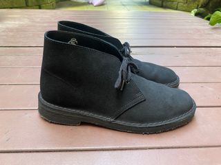 Mens black top desert boots sale
