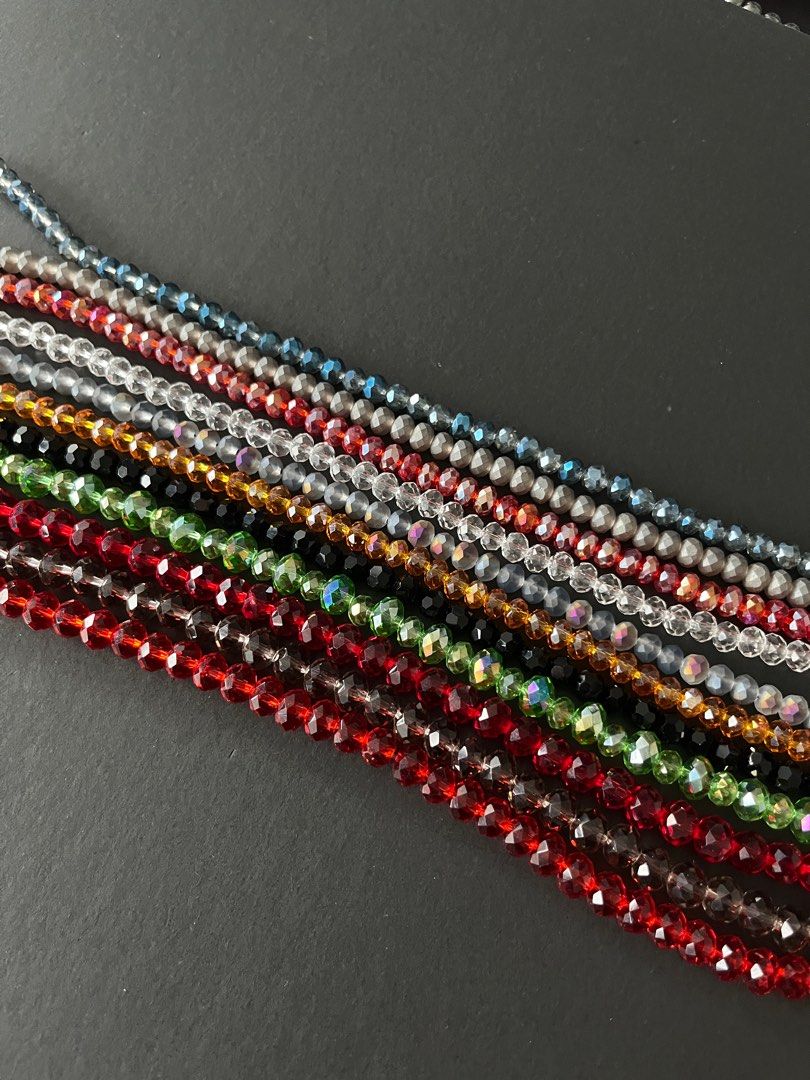 Glass cheap crystal beads