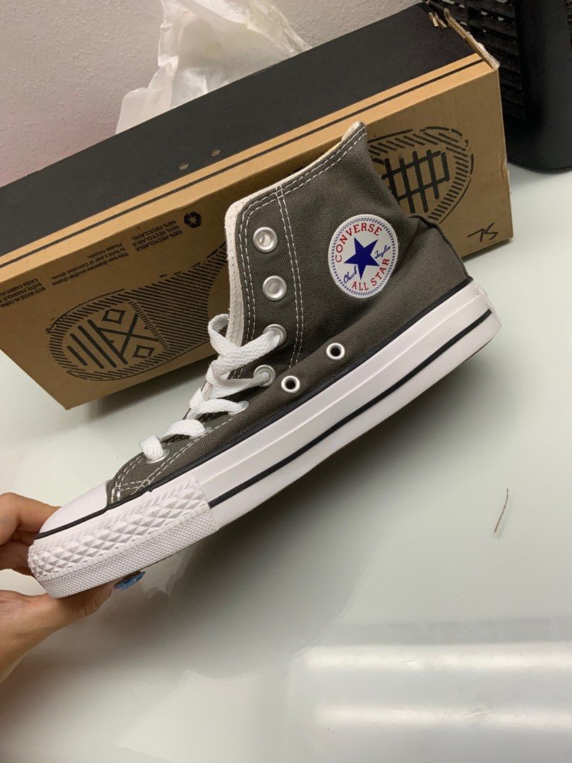 Chuck taylor hotsell grey high tops