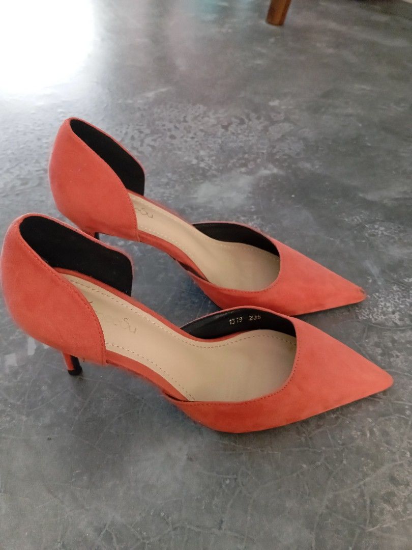 Red orange outlet heels