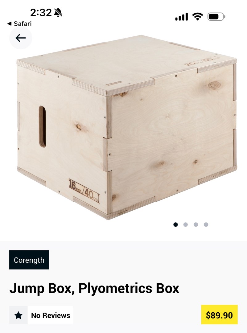 Plyometric box clearance decathlon