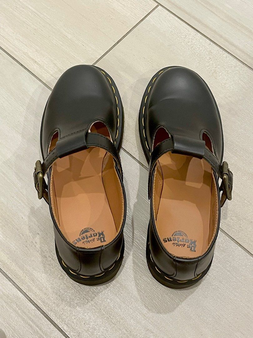 Dr Martens Polley T Bar Mary Jane Black Women s Fashion Footwear
