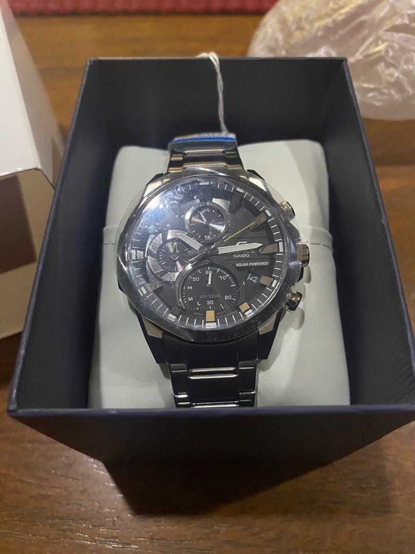Edifice Casio Solar Watch, Men's Fashion, Watches & Accessories ...