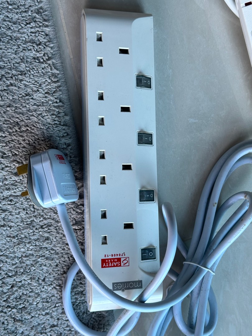 Extension Socket 4 point, TV & Home Appliances, Electrical, Adaptors ...