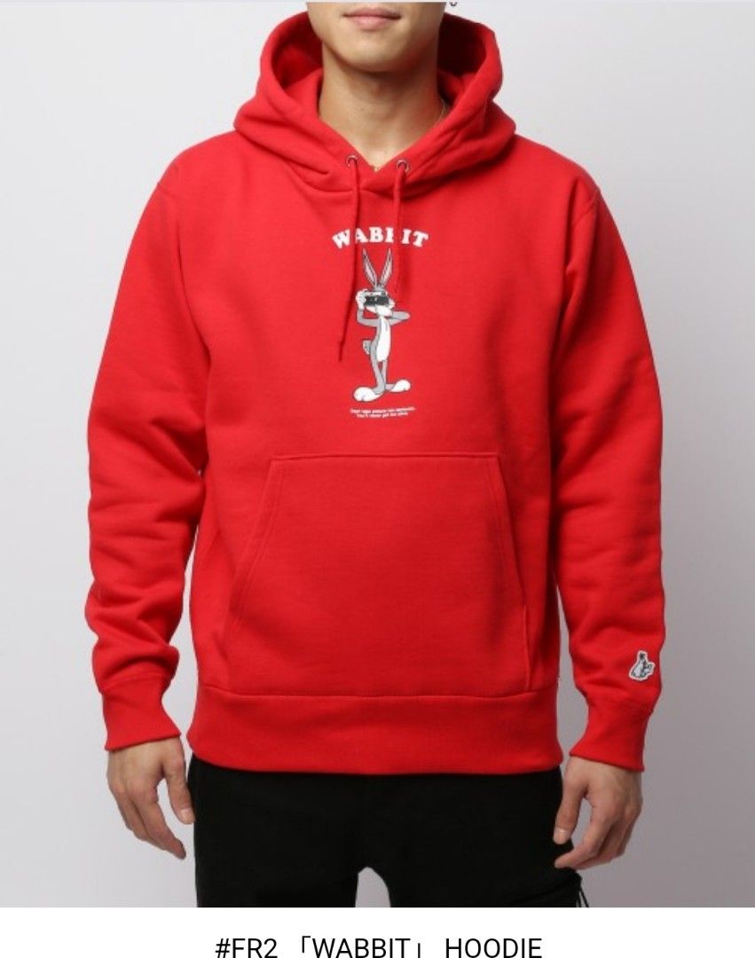 Red fur hoodie on sale