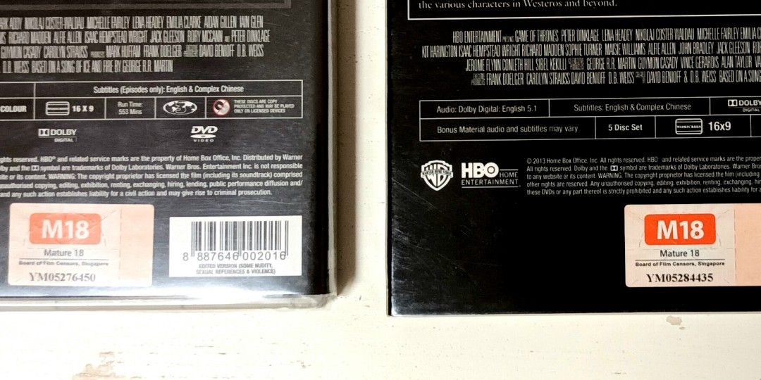 Game of Thrones season 1 2 dvd complete got blu Hobbies Toys