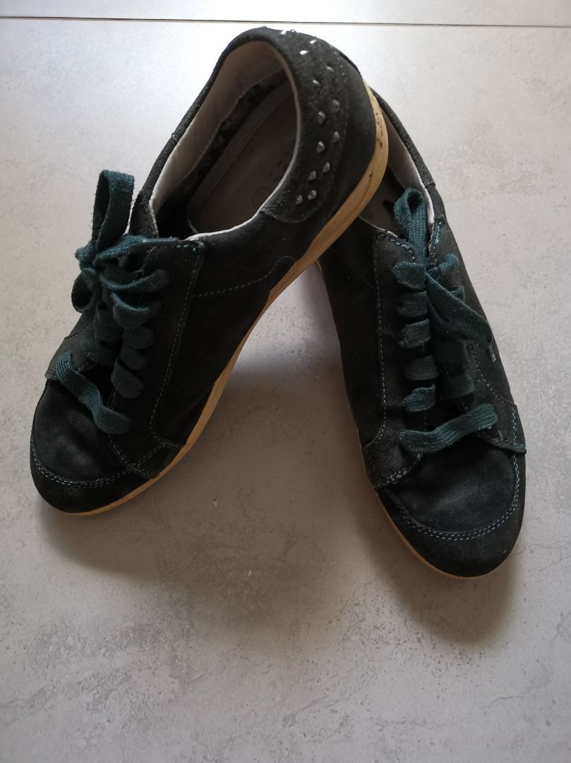 Geox suede green sneakers Women s Fashion Footwear Sneakers on