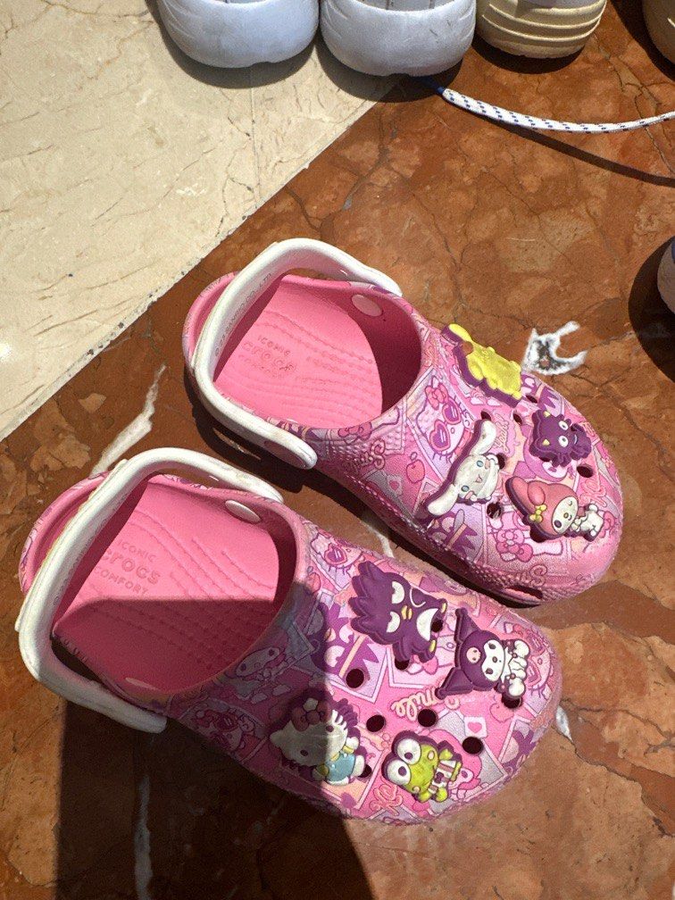 Girl in new arrivals crocs