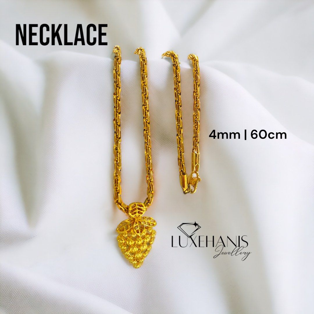 Gold plated necklace Women s Fashion Jewelry Organisers
