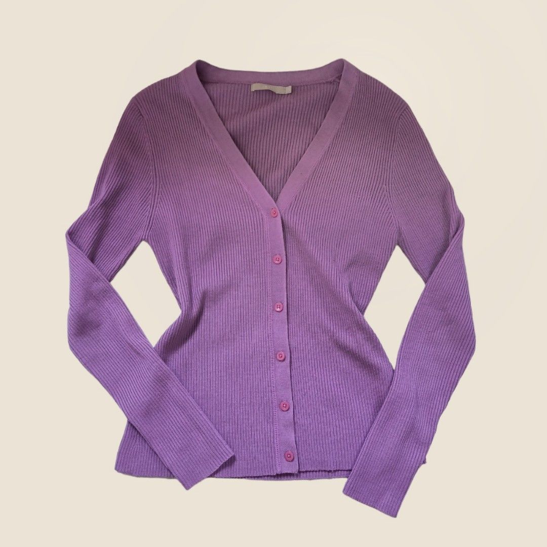 Purple bolero cardigan hot sale