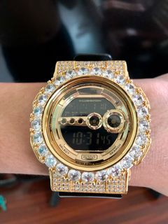 GSHOCK LIMITED EDITION GOLD ICED OUT GD-100 WATCH