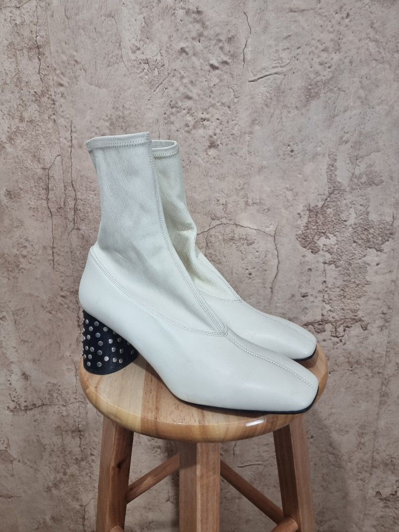 Helmut lang white boots 2025