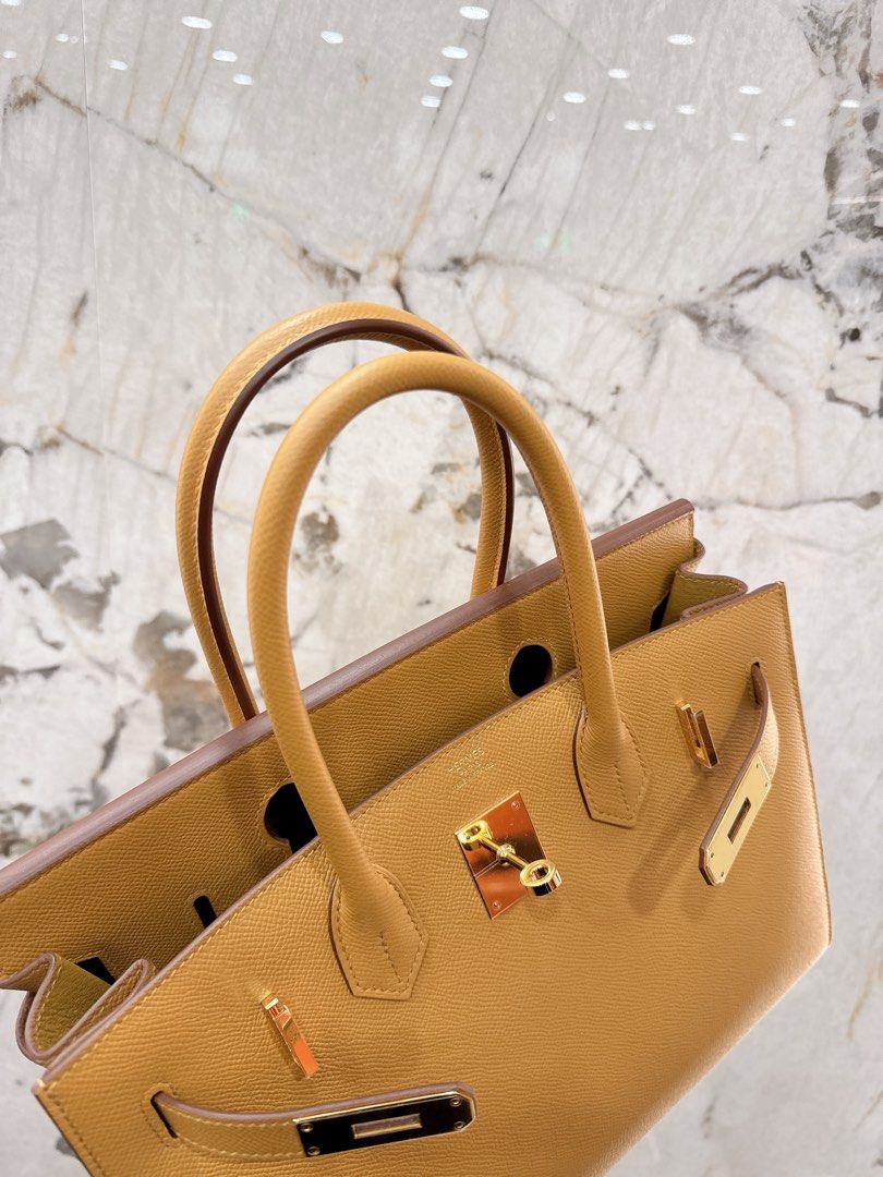 Hermes Birkin 30 2S 芝麻色外縫GHW / Epsom / Z Stamp New