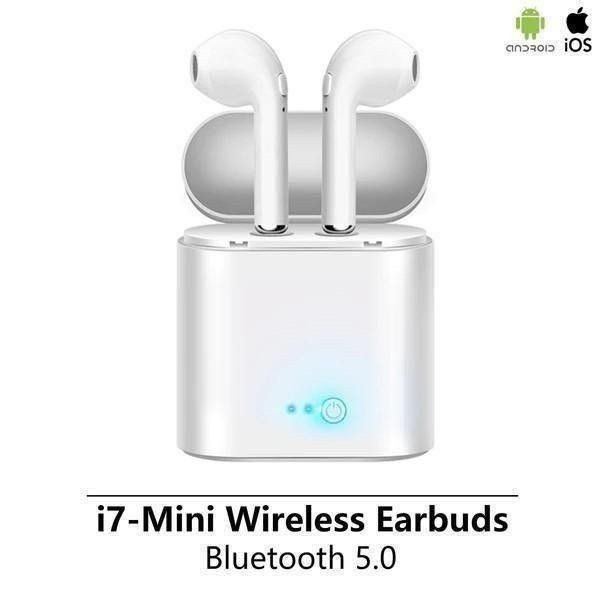 i7 Mini Tws Wireless Earbuds White M2241 Audio Earphones on