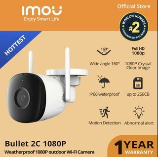 IMOU Wifi 1080P Ip67 Waterproof Outdoor CCTV  Camera  Audio Recording (128GB storage)