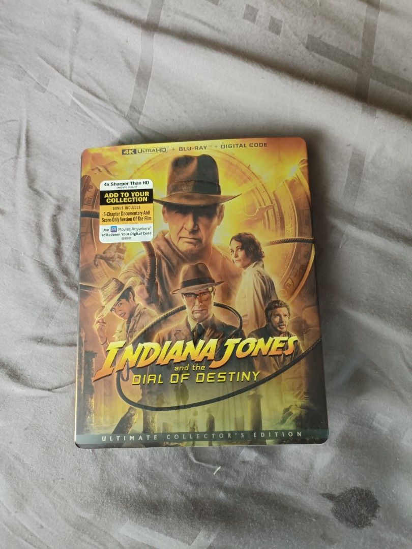 Indiana Jones and The Dial of Destiny 4K Blu ray, TV Home