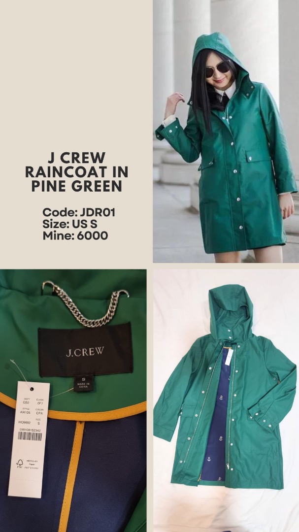 J crew raincoat deals