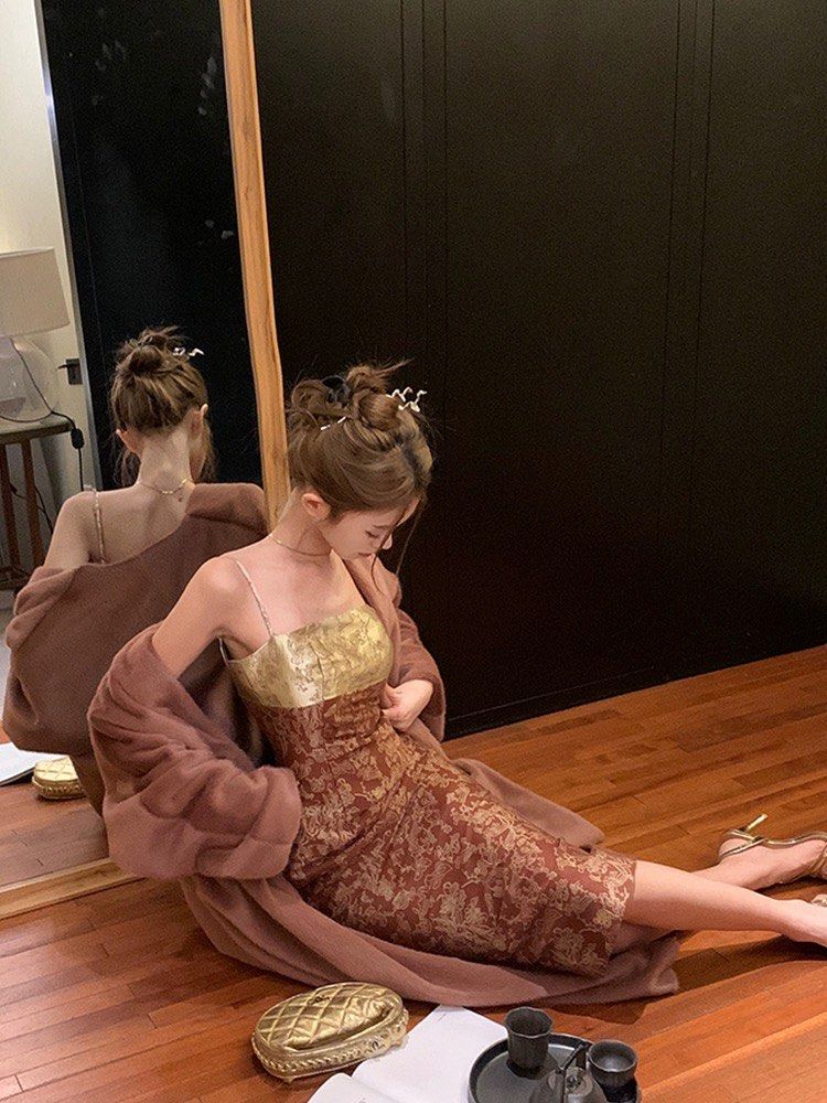 Chinese style bodycon sales dress