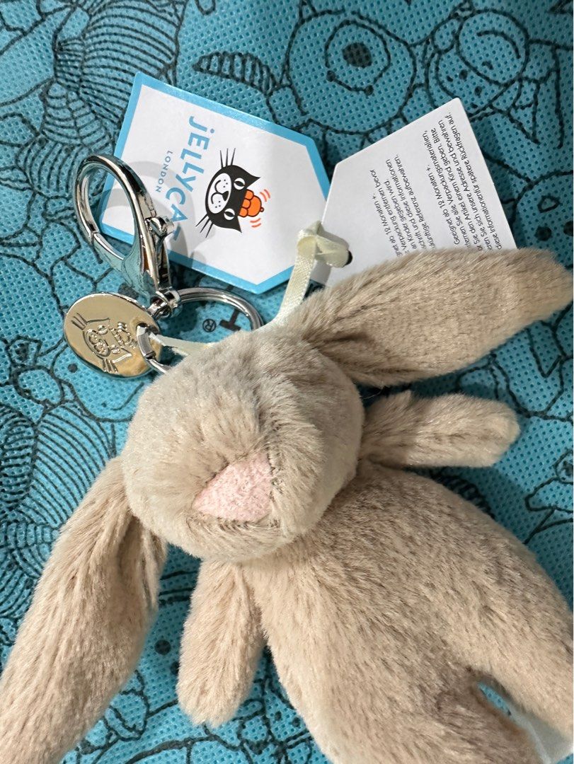 Jellycat Bashful Bunny Beige Bag Charm