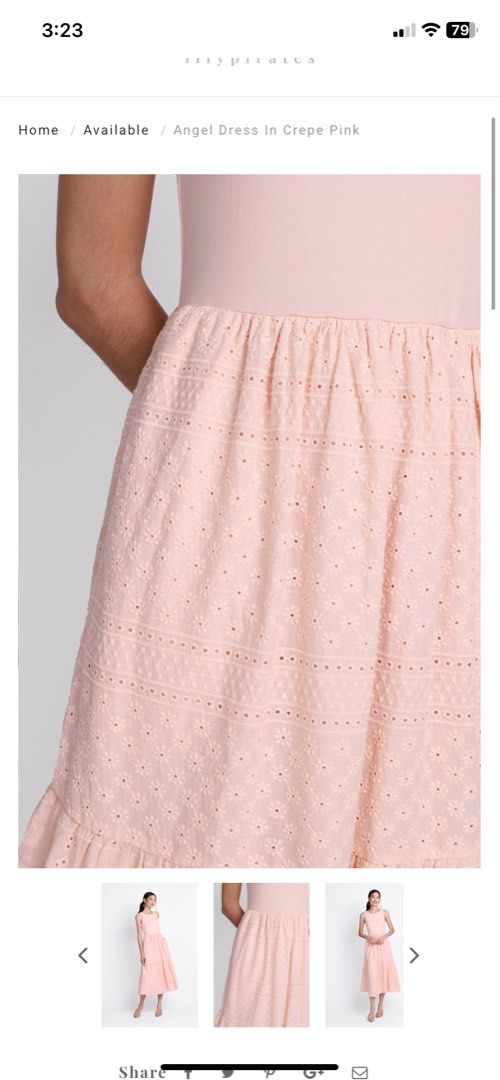 BLISS LACE MERMAID DRESS IN PINK