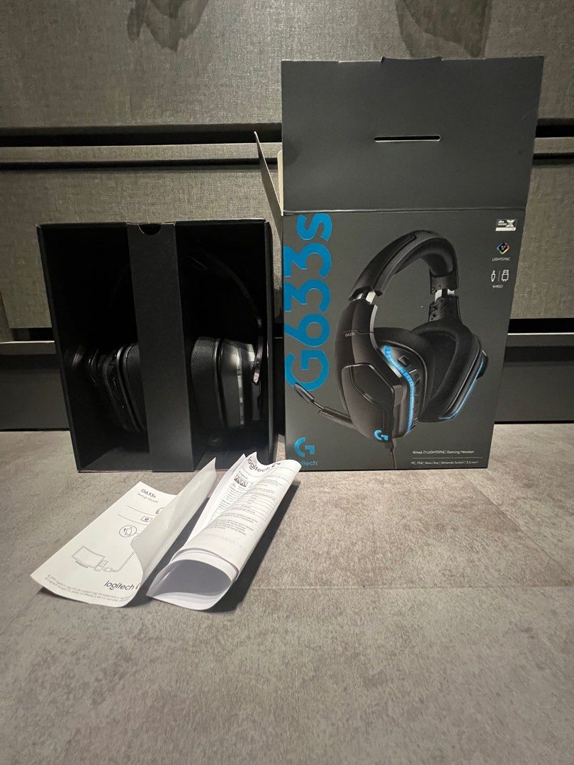 Logitech G633S Gaming Headphones with Microphone Lightsync Audio Headphones Headsets on Carousell
