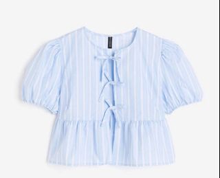 Looking for h&m ganni puff sleeved blouse