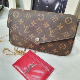 Lv felicie chain best sale wallet
