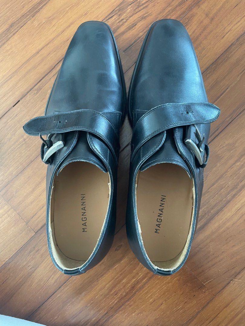 Magnanni single monk shoes us 7 size, 男裝, 鞋, 西裝鞋- Carousell