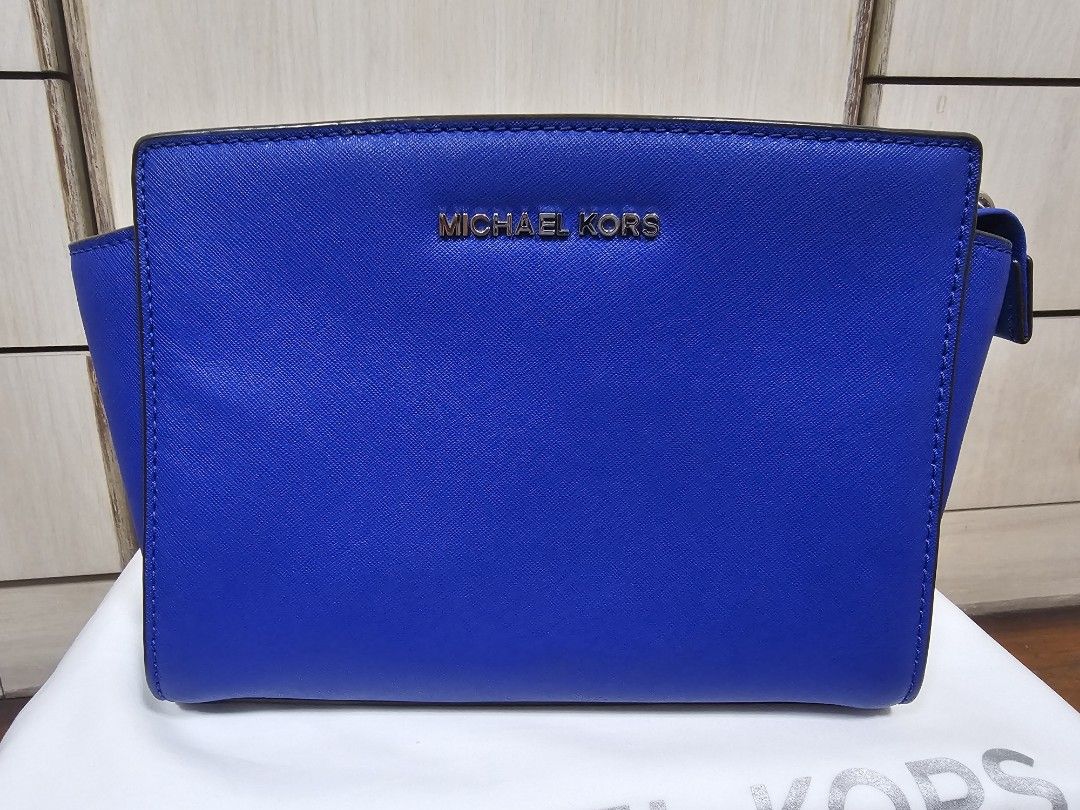 🌞MICHAEL KORS SELMA MEDIUM ELECTRIC BLUE/NAVY LEATHE… - Gem