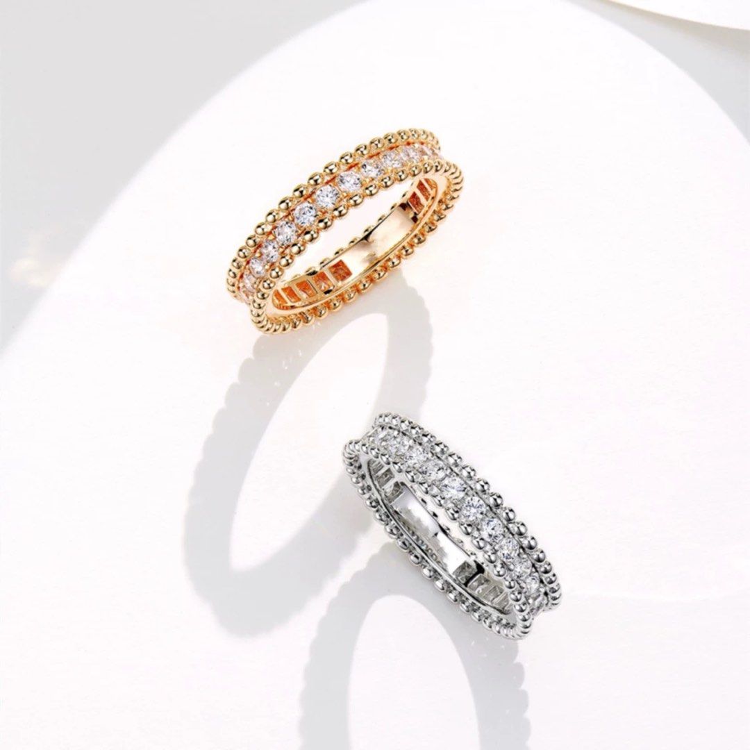 Milgrain full eternity ring fixed ring size Women s Fashion