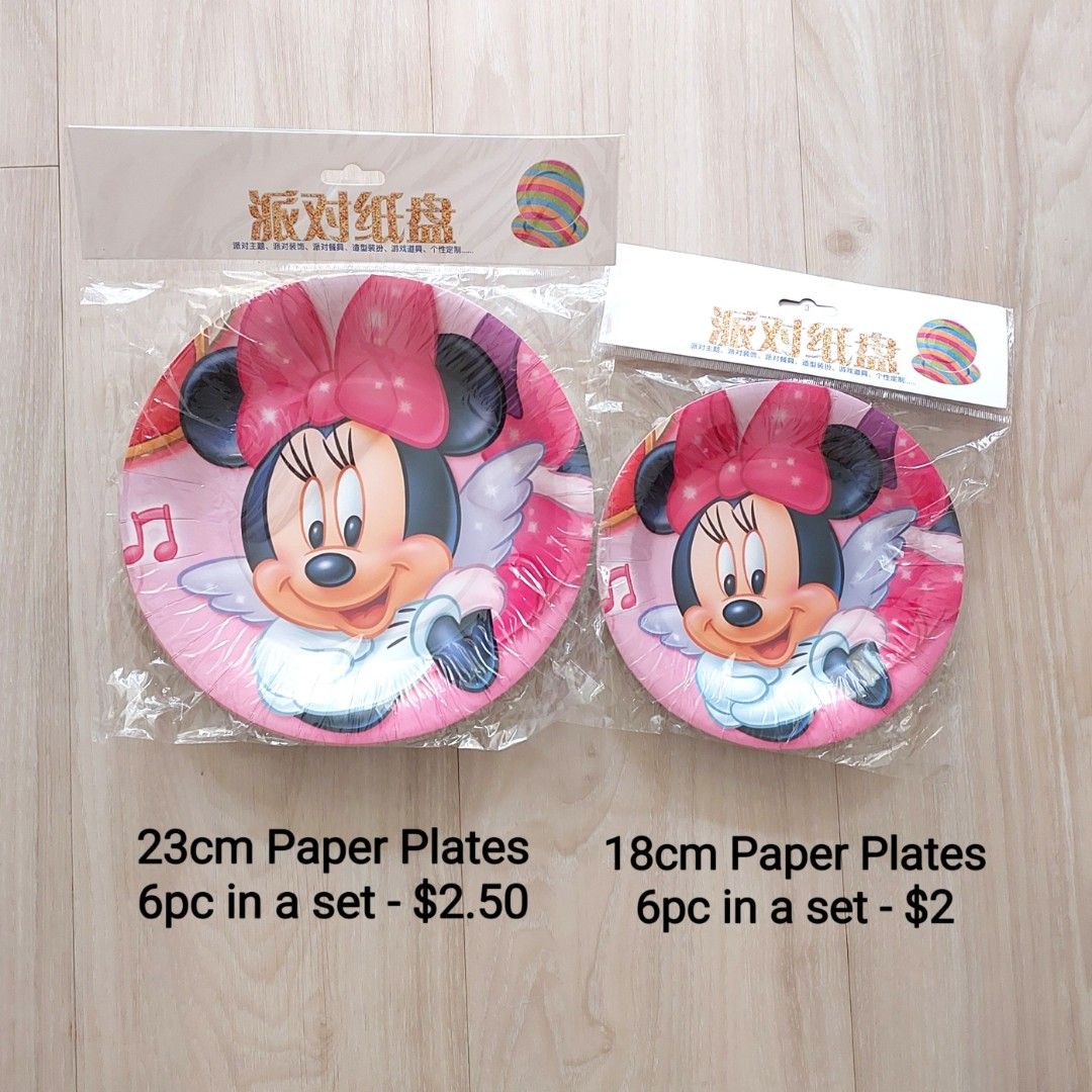 Minnie Mouse Paper Plates Birthday Party Hobbies Toys Toys
