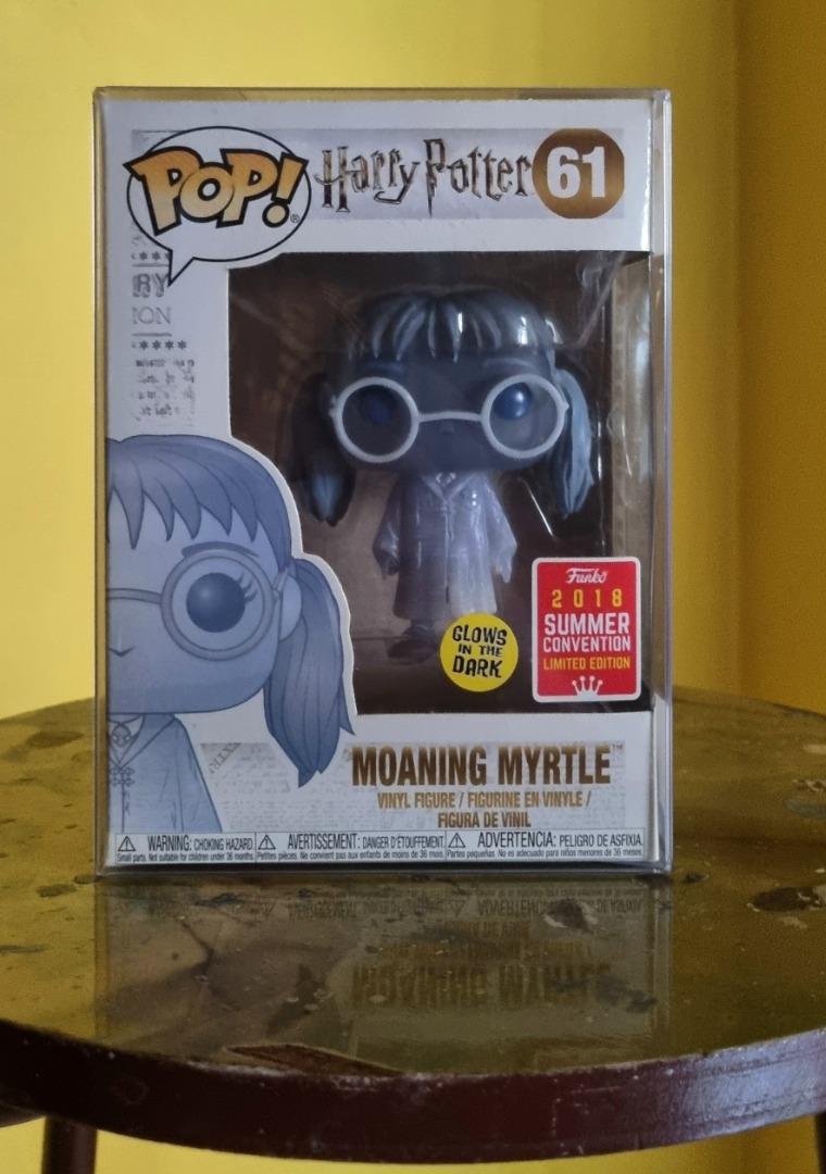 Moaning Myrtle (GITD) - 2018 Summer Convention Exclusive #61 (Funko Pop!:  Harry Potter), Hobbies & Toys, Toys & Games on Carousell