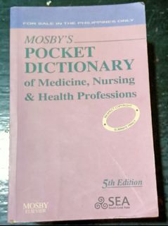 Moby's Pocket Dictionary of Medicine, Nursing & Health Profession 5th edition