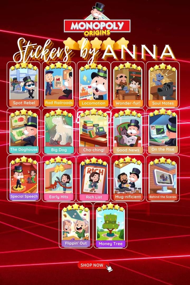 Monopoly Go Sticker 5 stars (Category: Gaming Accessories) located in Canberra. Submitted by gosticker.net (Listing ID 1287901702, Image 1). Description: Monopoly Go Stickers. Please chat for the stickers you want. Payment via PayPal .