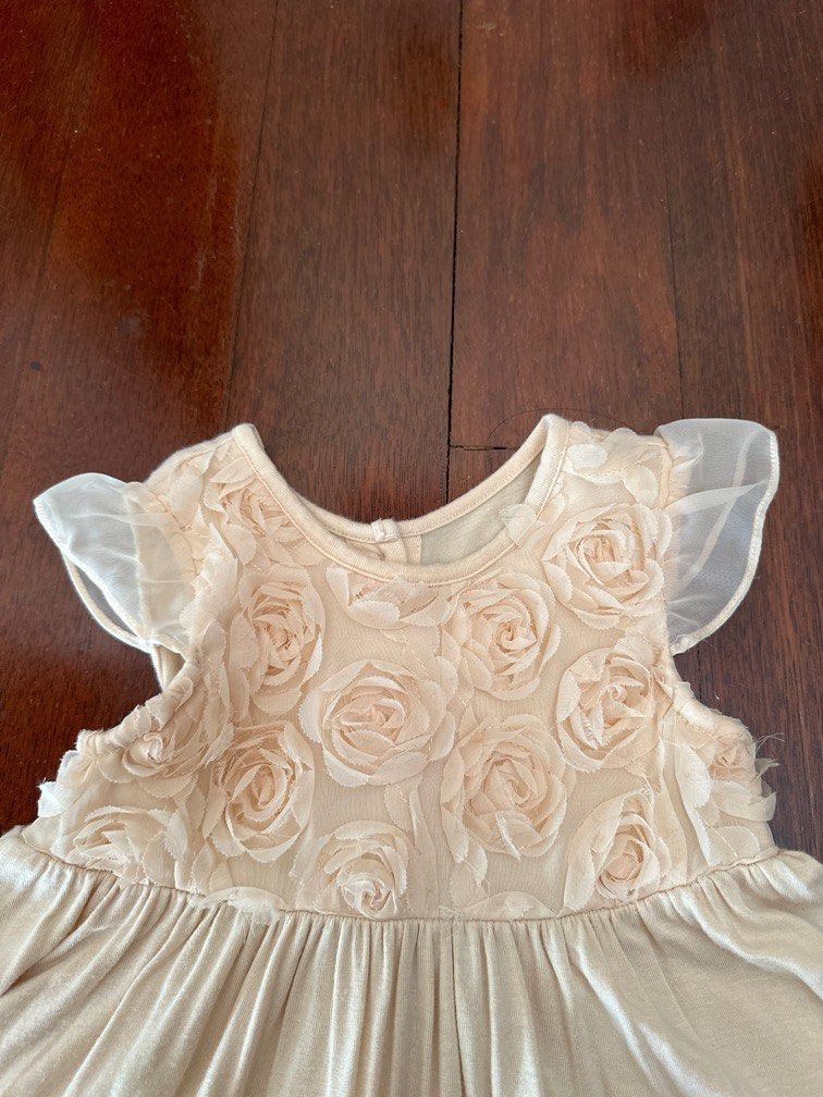 Mothercare flower girl cream dress 12 18m
